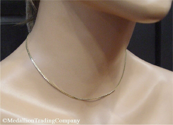 14k Solid Yellow Gold 2mm Flat Serpentine Snake Chain Necklace 4.8 grams 15 Inch